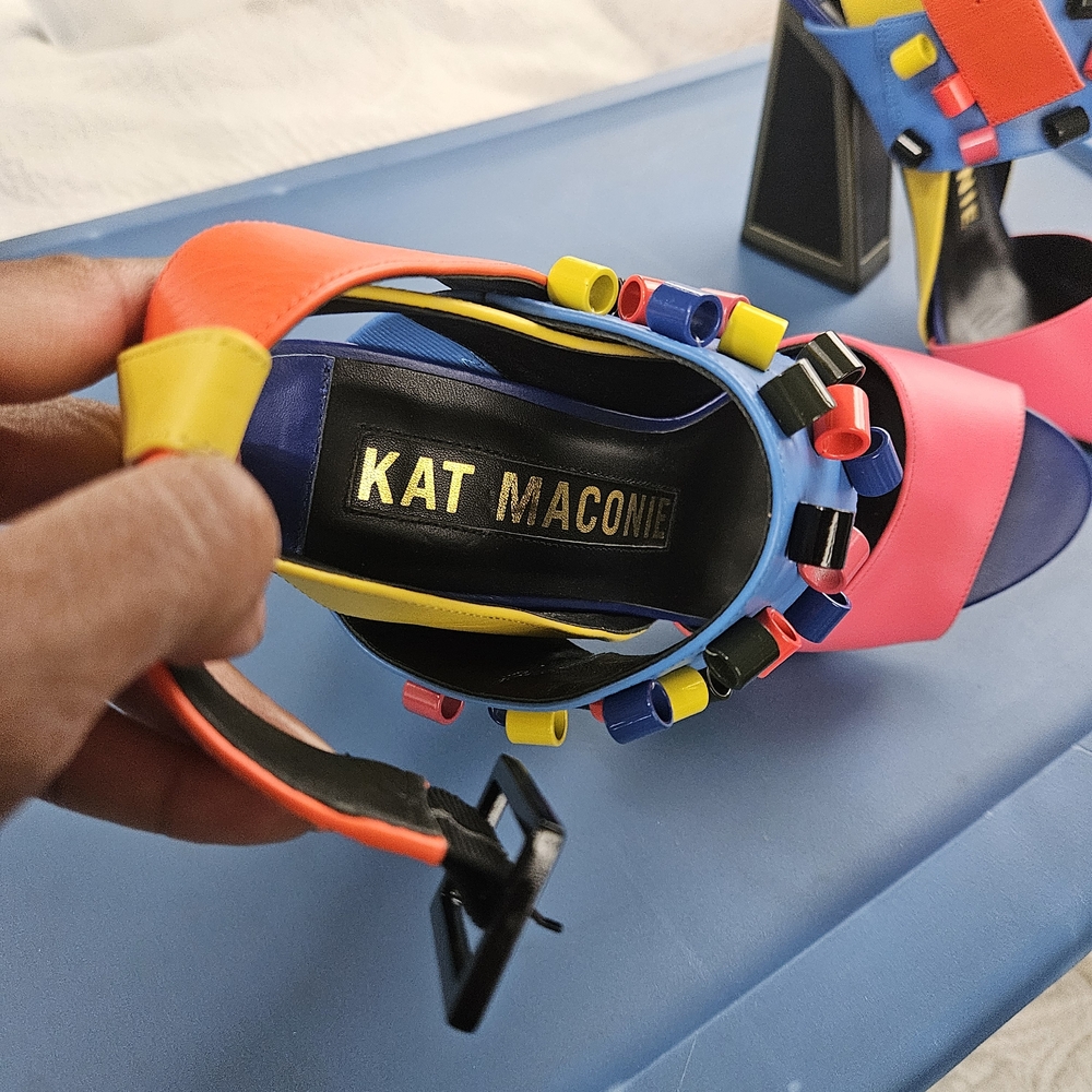 KAT MACONIE Multicolor Heels - RARE - Picture 3 of 3